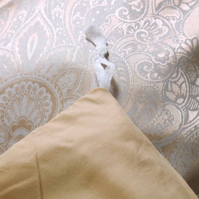 91家纺网 家纺一手货源 找家纺 OL家纺2020欧式轻奢丝加棉贡缎大提花床盖四件套 别样年华