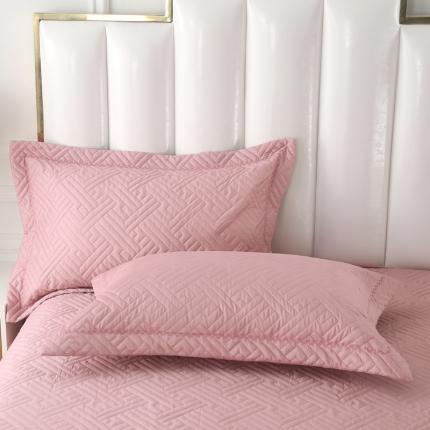 91家纺网 家纺一手货源 找家纺 （总）OL 2020长绒棉60S肌理纹全棉婚庆夹棉单枕套