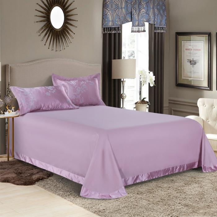 91家纺网 家纺一手货源 找家纺 柔觉家纺 天丝刺绣贡缎提花全棉四件套