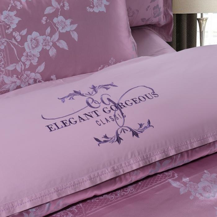 91家纺网 家纺一手货源 找家纺 柔觉家纺 天丝刺绣贡缎提花全棉四件套