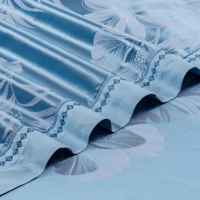 91家纺网 家纺一手货源 找家纺 柔觉家纺 天丝刺绣贡缎提花全棉四件套