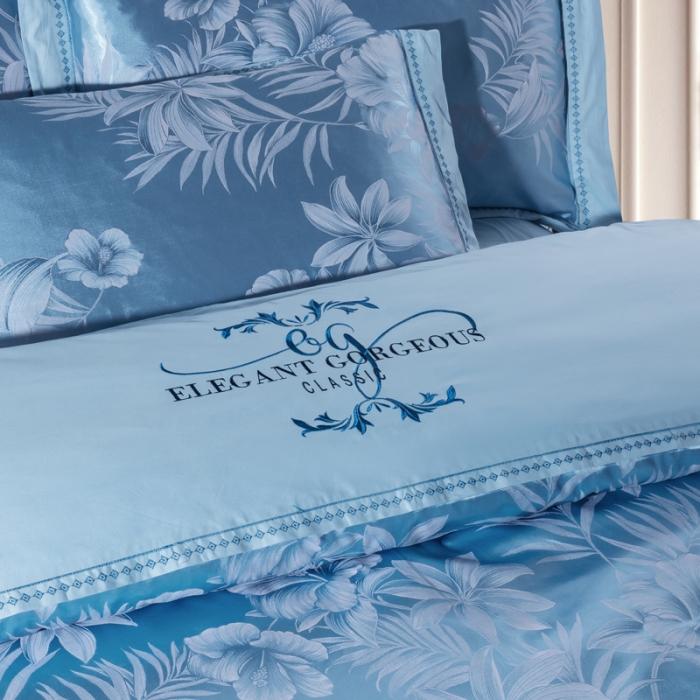 91家纺网 家纺一手货源 找家纺 柔觉家纺 天丝刺绣贡缎提花全棉四件套