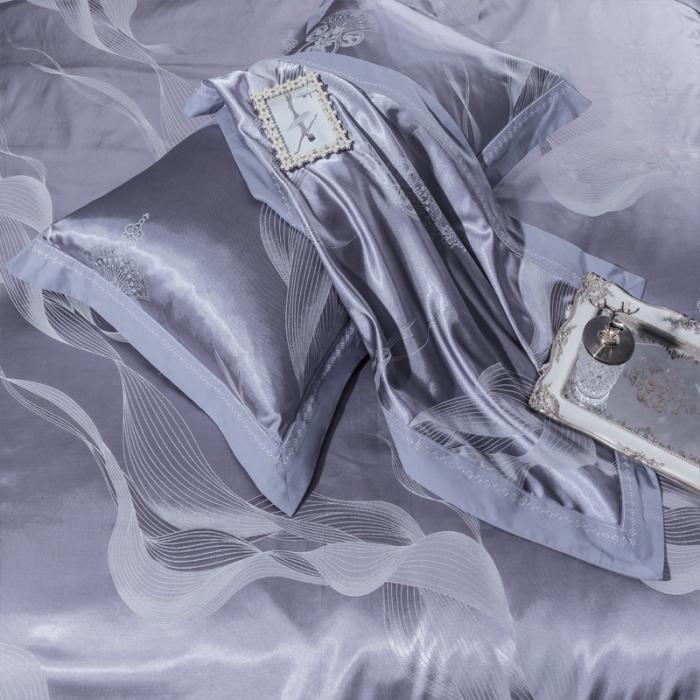 91家纺网 家纺一手货源 找家纺 柔觉家纺 天丝刺绣贡缎提花全棉四件套