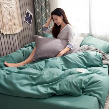 91家纺网 家纺一手货源 找家纺 （总）水墨江南 网红同款北欧风纯色磨毛四件套学生套件多规格