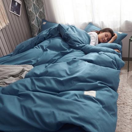 91家纺网 家纺一手货源 找家纺 （总）水墨江南 网红同款北欧风纯色磨毛四件套学生套件多规格