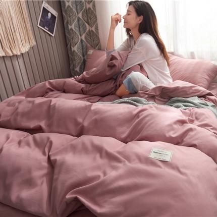 91家纺网 家纺一手货源 找家纺 （总）水墨江南 网红同款北欧风纯色磨毛四件套学生套件多规格