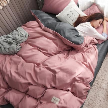 91家纺网 家纺一手货源 找家纺 （总）水墨江南 网红同款北欧风纯色磨毛四件套学生套件多规格