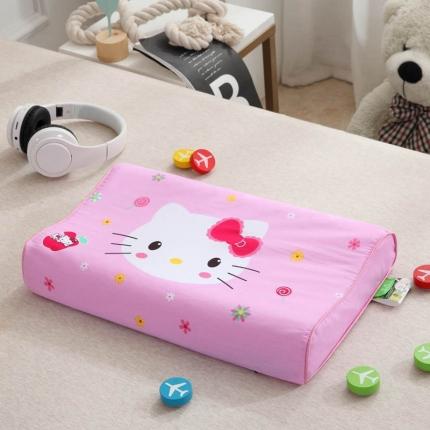 91家纺网 家纺一手货源 找家纺 佳梦达 2020新款儿童全棉仿乳胶枕 KT-粉