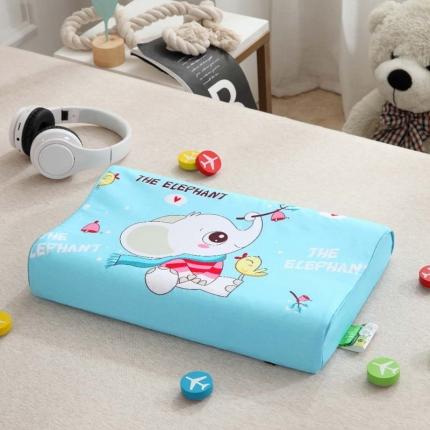 91家纺网 家纺一手货源 找家纺 佳梦达 2020新款儿童全棉仿乳胶枕 可爱小象