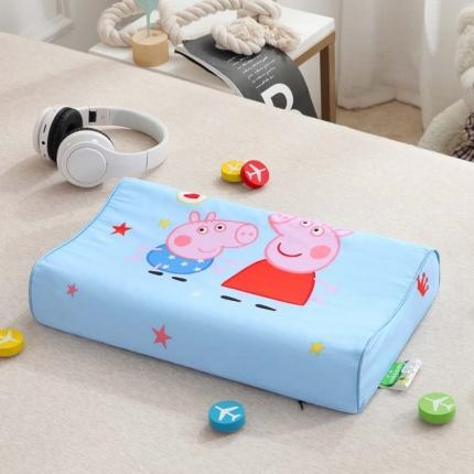 91家纺网 家纺一手货源 找家纺 佳梦达 2020新款儿童全棉仿乳胶枕 佩奇伙伴