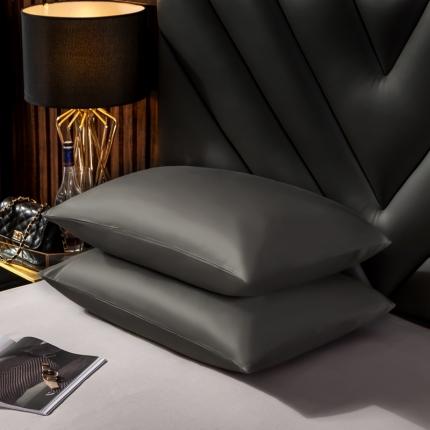 91家纺网 家纺一手货源 找家纺 绵庭家纺 2020新款素色长绒棉枕套 高级灰