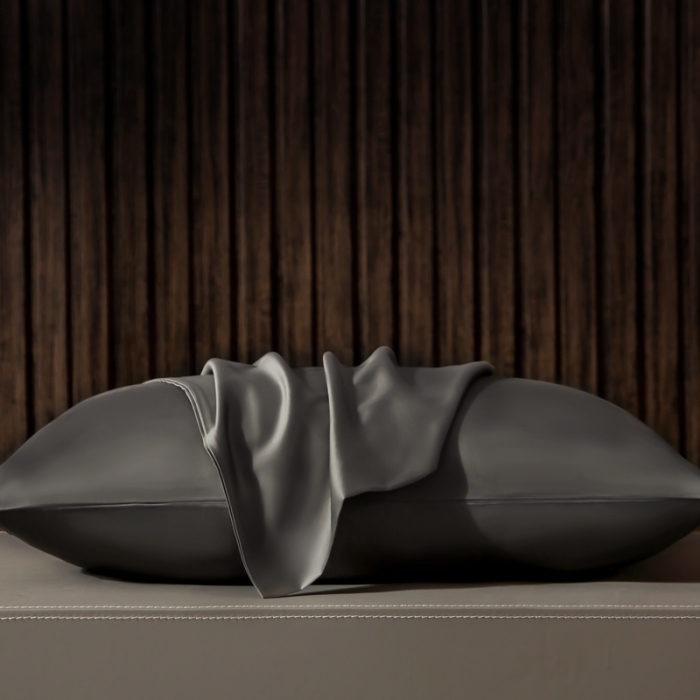 91家纺网 家纺一手货源 找家纺 绵庭家纺 2020新款素色长绒棉枕套 高级灰