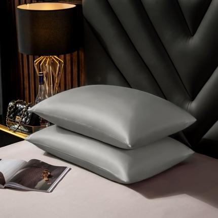 91家纺网 家纺一手货源 找家纺 绵庭家纺 2020新款素色长绒棉枕套 浅灰