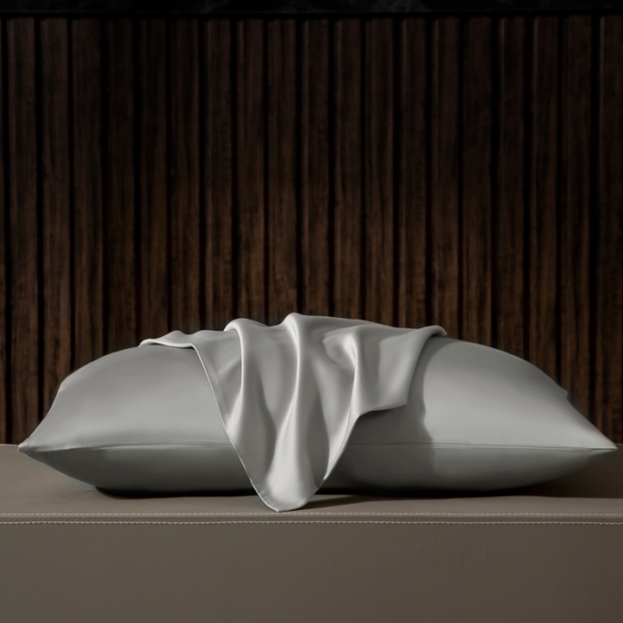 91家纺网 家纺一手货源 找家纺 绵庭家纺 2020新款素色长绒棉枕套 浅灰