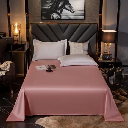 91家纺网 家纺一手货源 找家纺 绵庭家纺 2020新款素色长绒棉单品床单 紫豆沙