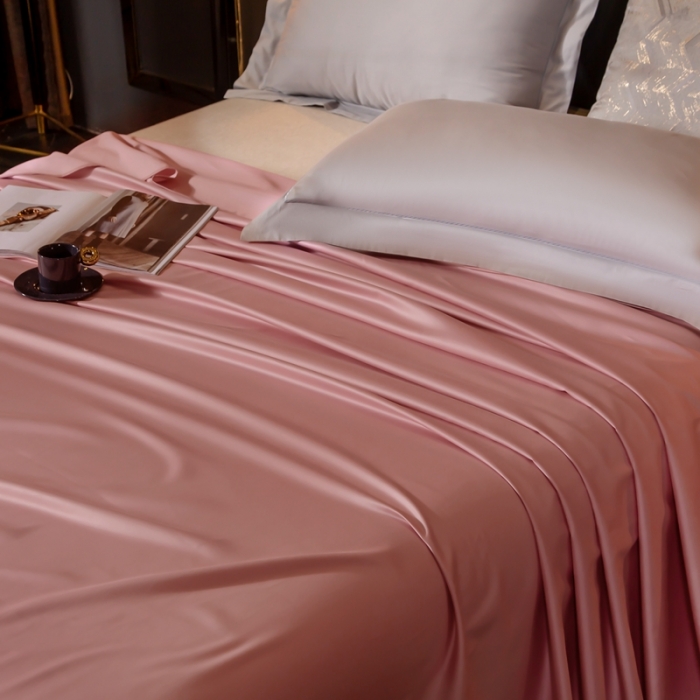 91家纺网 家纺一手货源 找家纺 绵庭家纺 2020新款素色长绒棉单品床单 紫豆沙