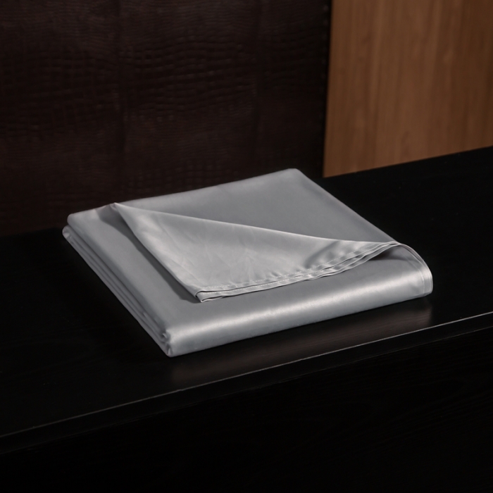 91家纺网 家纺一手货源 找家纺 绵庭家纺 2020新款素色长绒棉单品床单 浅灰