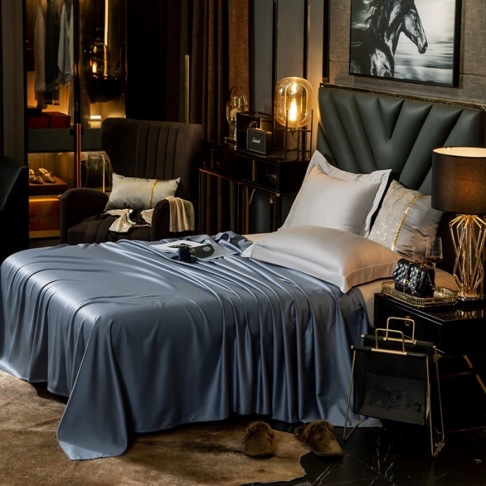 91家纺网 家纺一手货源 找家纺 绵庭家纺 2020新款素色长绒棉单品床单 宾利兰