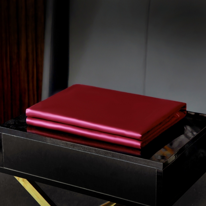 91家纺网 家纺一手货源 找家纺 绵庭家纺 2020新款素色长绒棉单品被套 玛雅红