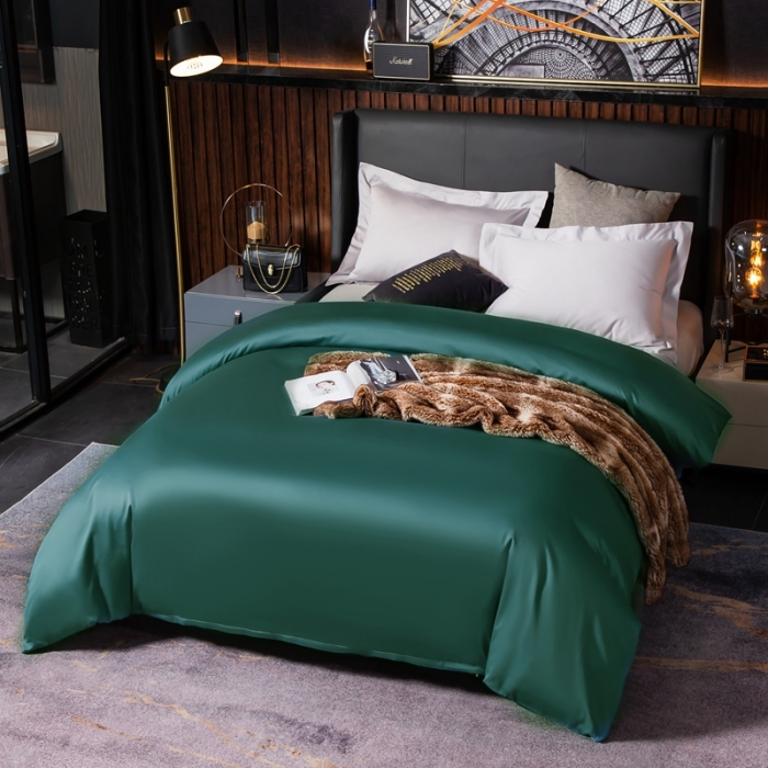 91家纺网 家纺一手货源 找家纺 绵庭家纺 2020新款素色长绒棉单品被套 莫兰迪