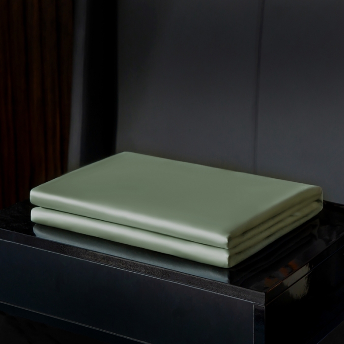 91家纺网 家纺一手货源 找家纺 绵庭家纺 2020新款素色长绒棉单品被套 灰绿