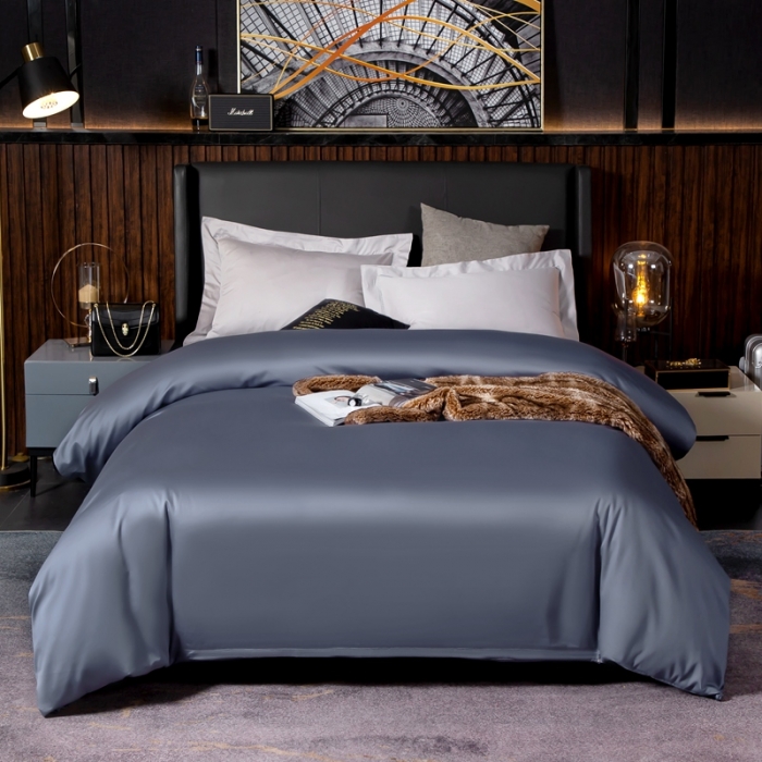 91家纺网 家纺一手货源 找家纺 绵庭家纺 2020新款素色长绒棉单品被套 宾利兰