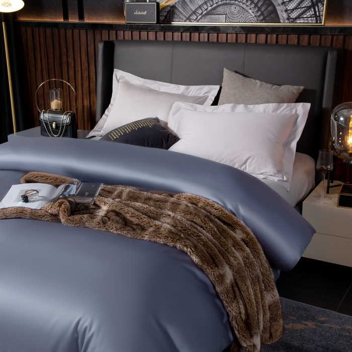 91家纺网 家纺一手货源 找家纺 绵庭家纺 2020新款素色长绒棉单品被套 宾利兰