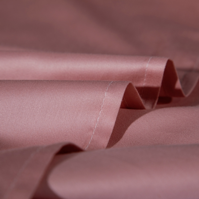 91家纺网 家纺一手货源 找家纺 绵庭家纺 2020新款素色长绒棉四件套 紫豆沙