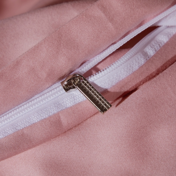 91家纺网 家纺一手货源 找家纺 绵庭家纺 2020新款素色长绒棉四件套 紫豆沙