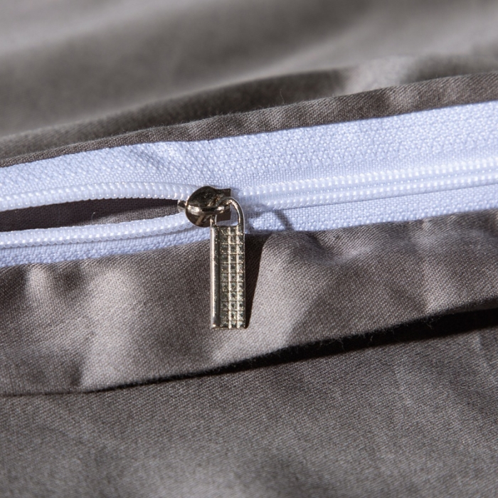 91家纺网 家纺一手货源 找家纺 绵庭家纺 2020新款素色长绒棉四件套 高级灰