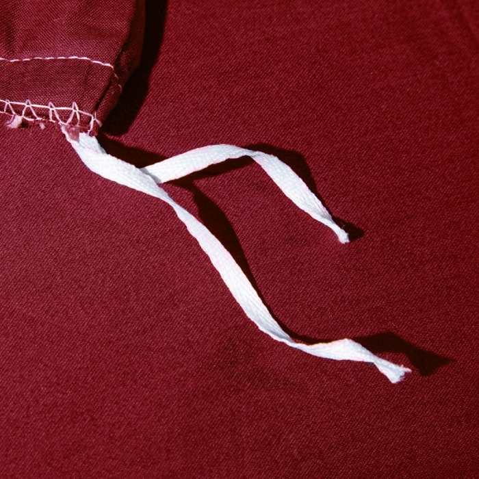 91家纺网 家纺一手货源 找家纺 绵庭家纺 2020新款素色长绒棉四件套 玛雅红