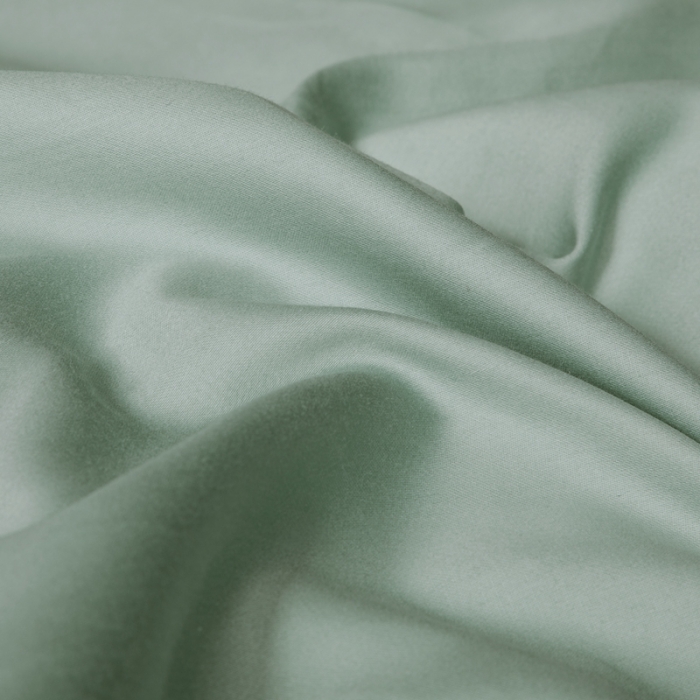 91家纺网 家纺一手货源 找家纺 绵庭家纺 2020新款素色长绒棉四件套 灰绿