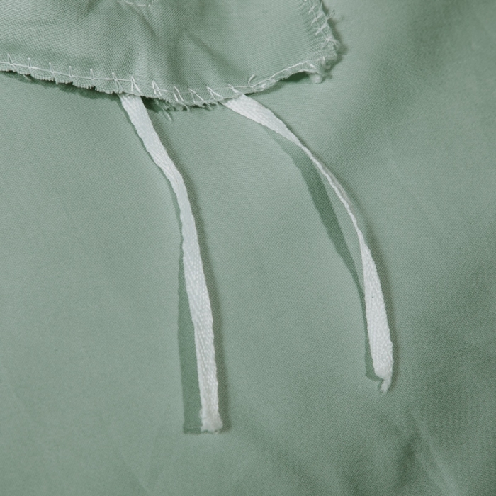 91家纺网 家纺一手货源 找家纺 绵庭家纺 2020新款素色长绒棉四件套 灰绿