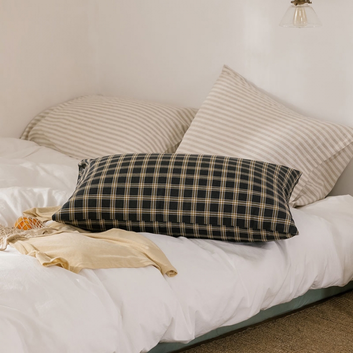 91家纺网 家纺一手货源 找家纺 艾沁 2020新款13372全棉枕套48*74cm 罗马格