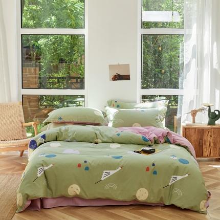 91家纺网 家纺一手货源 找家纺 （总）星期三 2020年7月新款全棉13372四件套（加老板微信有会员价）