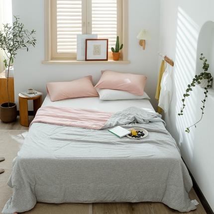 91家纺网 家纺一手货源 找家纺 华超针织 2021新款凉感夏被 粉色2