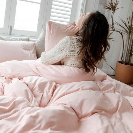 91家纺网 家纺一手货源 找家纺 （总）华超针织 2021新款针织纯色四件套（纯色1）