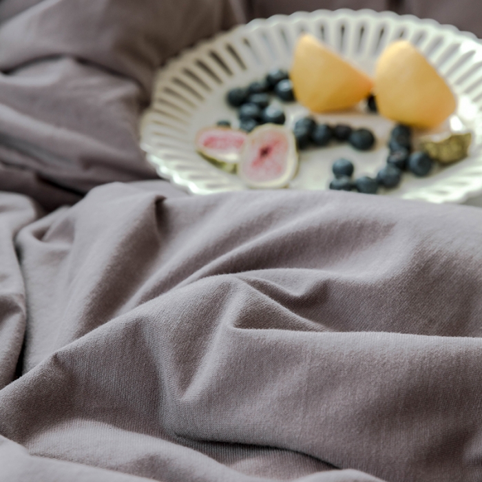 91家纺网 家纺一手货源 找家纺 华超针织 2021新款针织纯色四件套（纯色1）藕色