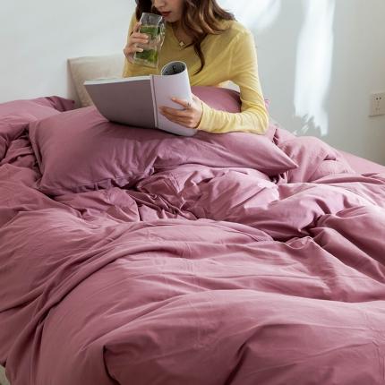 91家纺网 家纺一手货源 找家纺 （总）华超针织 2021新款针织纯色四件套（纯色2）