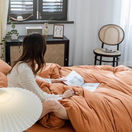 91家纺网 家纺一手货源 找家纺 （总）华超针织 2021新款针织纯色四件套（纯色2）