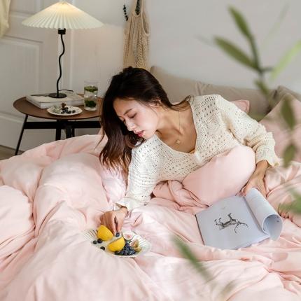 91家纺网 家纺一手货源 找家纺 （总）华超针织 2021新款针织纯色四件套（纯色2）