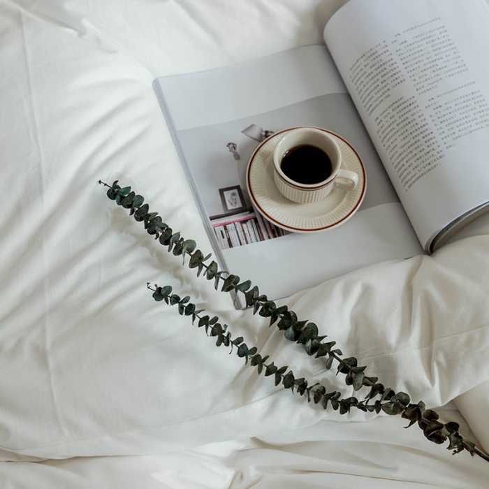 91家纺网 家纺一手货源 找家纺 华超针织 2021新款针织纯色四件套（纯色2） 白色