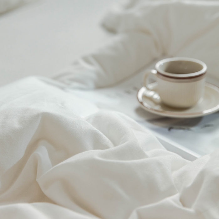 91家纺网 家纺一手货源 找家纺 华超针织 2021新款针织纯色四件套（纯色2） 白色