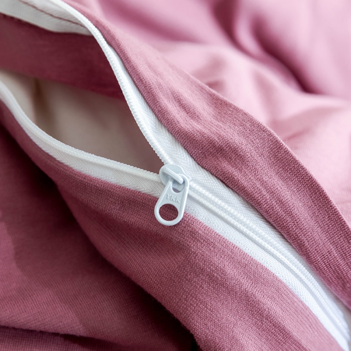 91家纺网 家纺一手货源 找家纺 华超针织 2021新款针织纯色四件套（纯色2） 豆沙