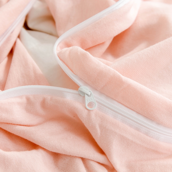 91家纺网 家纺一手货源 找家纺 华超针织 2021新款针织纯色四件套（纯色2） 嫩粉