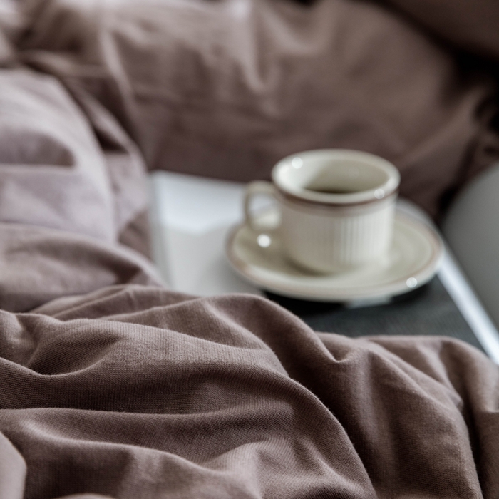 91家纺网 家纺一手货源 找家纺 华超针织 2021新款针织纯色四件套（纯色2） 藕色