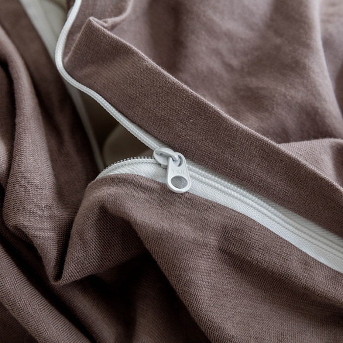 91家纺网 家纺一手货源 找家纺 华超针织 2021新款针织纯色四件套（纯色2） 藕色