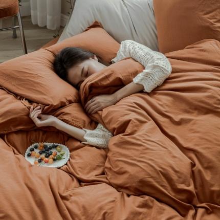 91家纺网 家纺一手货源 找家纺 （总）华超针织 2021新款针织纯色四件套1