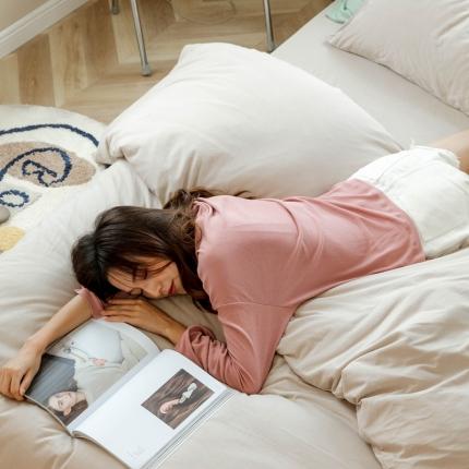 91家纺网 家纺一手货源 找家纺 （总）华超针织 2021新款针织纯色四件套1