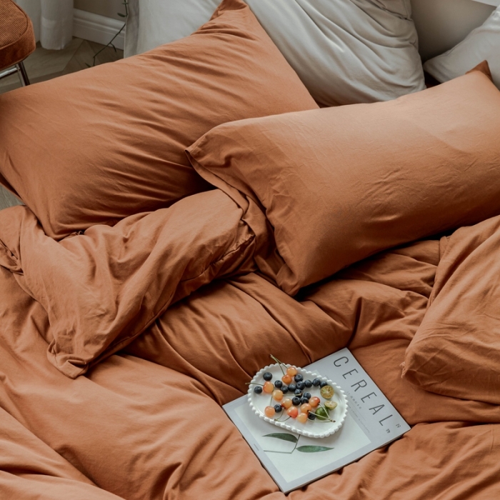 91家纺网 家纺一手货源 找家纺 （总）华超针织 2021新款针织纯色四件套1